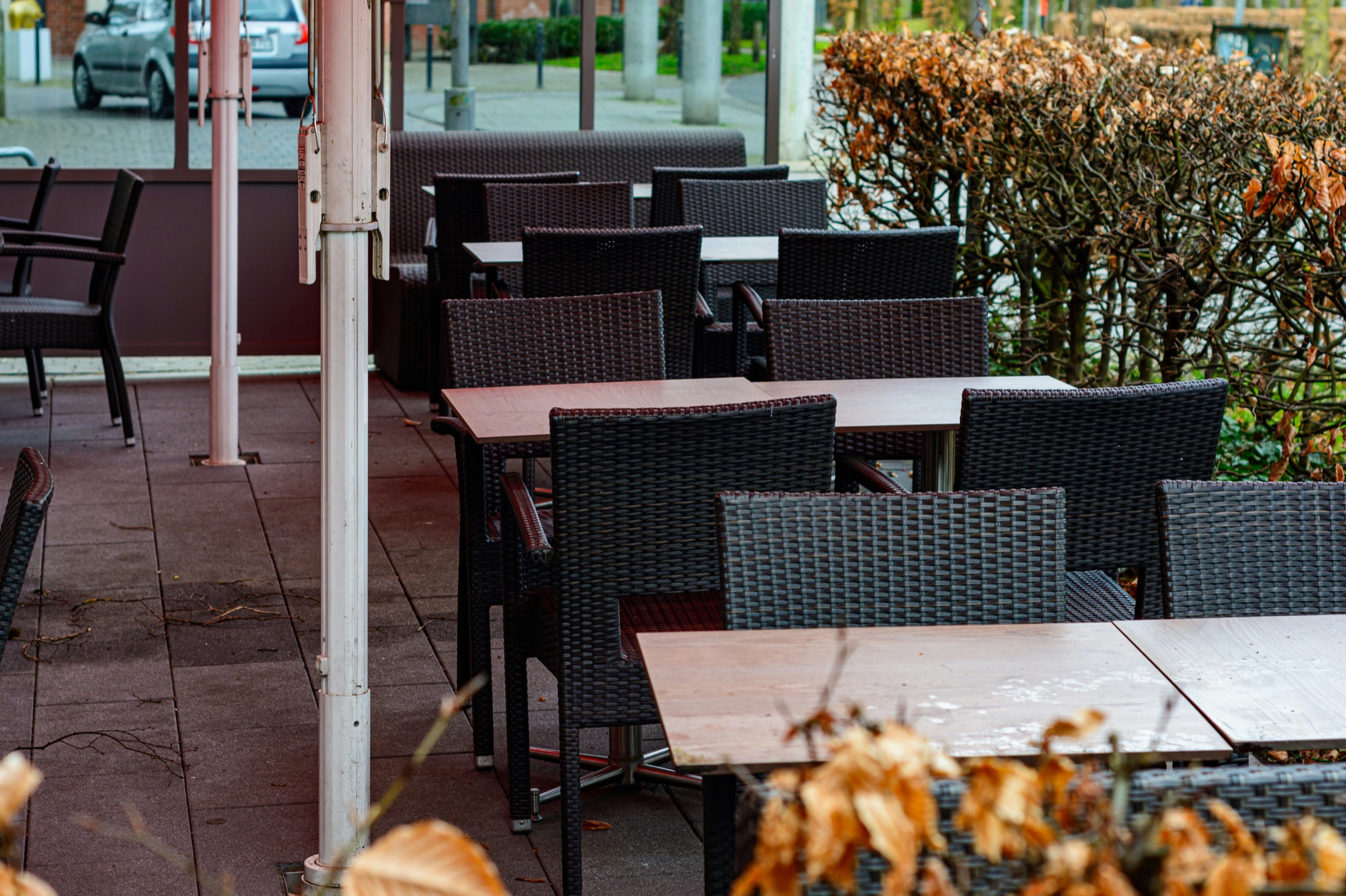 Restaurant Terrasse bei Nacht